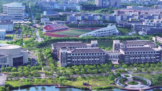 航拍临港大学城 临港新片区 上海海洋大学