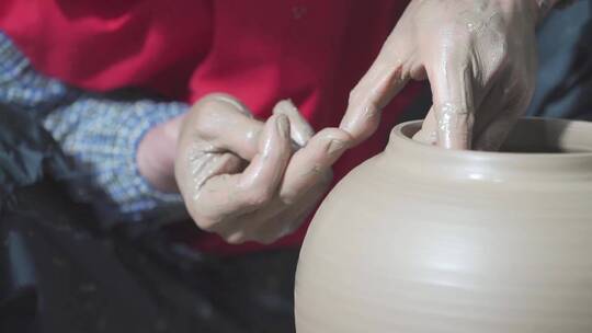 制作陶瓷 陶瓷拉坯视频素材模板下载