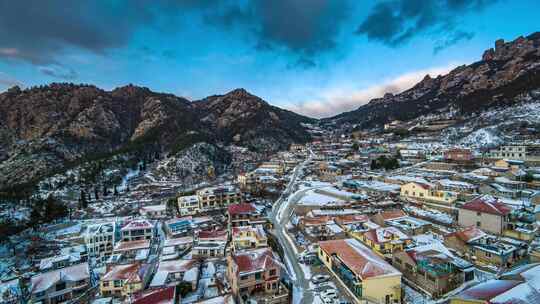 崂山雪景