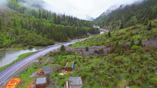 四川阿坝州小金县结斯沟旅游露营地