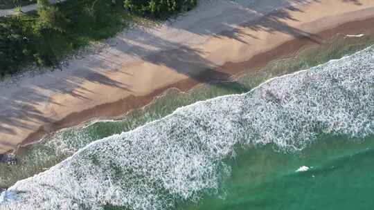 深圳南澳西冲沙滩海岸线航拍