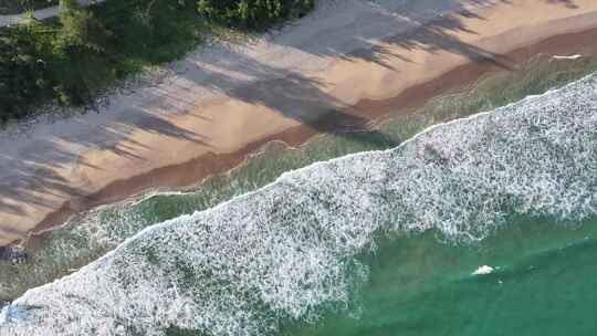 深圳南澳西冲沙滩海岸线航拍视频素材模板下载