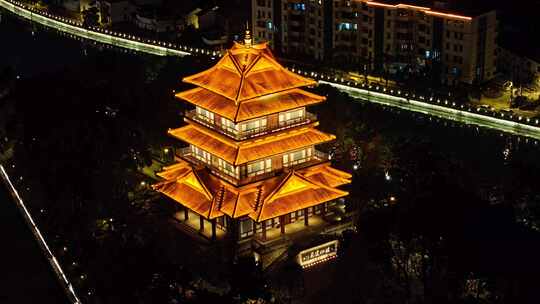 常州天宁区夜景素材