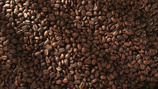 洒落的咖啡豆