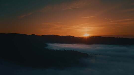 雾，山，霾，天空