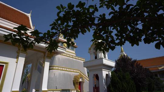 洛阳白马寺国际佛殿泰国寺庙古建筑光影视频素材模板下载