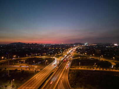 张家港保税区夜景延时摄影