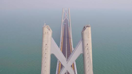 港珠澳大桥 青州航道桥视频素材模板下载