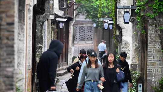 旅游胜地乌镇清晨唯美空境