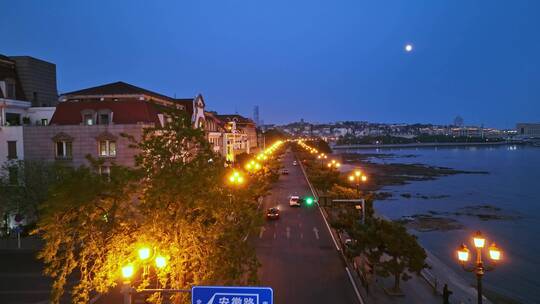 青岛老城区夜景