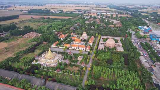 河南洛阳白马寺航拍