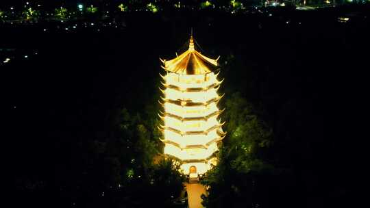 合集安徽蚌埠城市夜景航拍