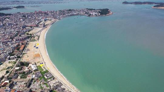 漳州东山岛南门湾福建海边城市小镇风景航拍