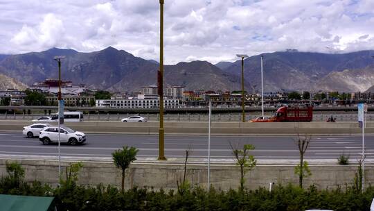 拉萨布达拉宫航拍