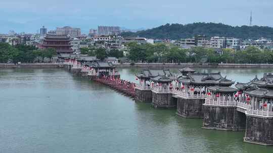 潮州广济桥航拍