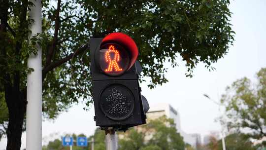 红绿灯 信号灯 人行道 十字路口