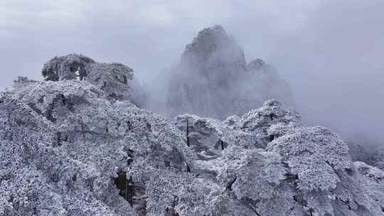 安徽黄山雪景