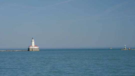 芝加哥海军码头的灯塔
