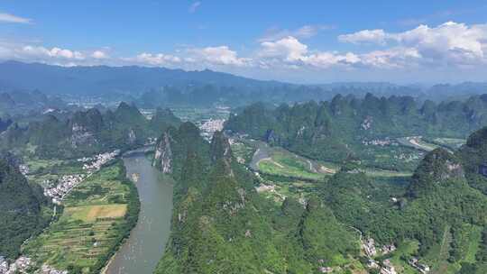 航拍风景 桂林山水 大美中国 壮丽山河