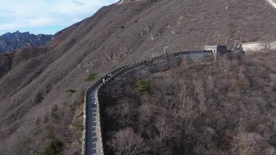 航拍北京慕田峪长城箭扣长城万里长城野长城