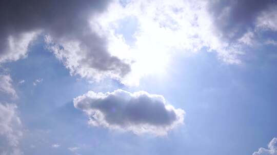 阳光云朵延时太阳光云层移动天气变化动态云