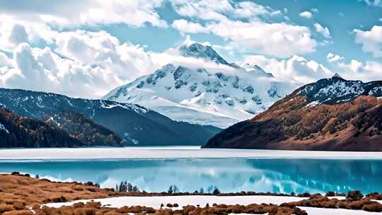 【合集】震撼雪山山峰山脉云海意境风景