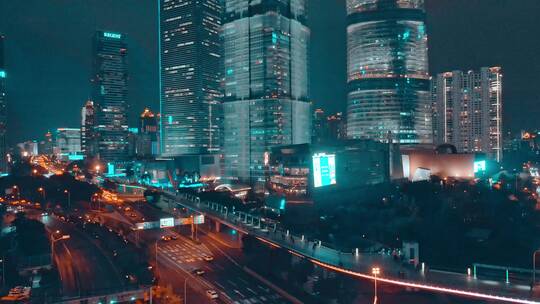 上海世纪大道延时摄影视频素材模板下载