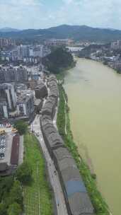 广西柳州地区三江县城建筑风光