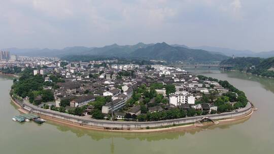 旅游景区湖南洪江黔阳古城航拍