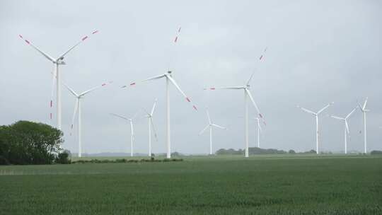 风力发电 新能源风车视频素材模板下载