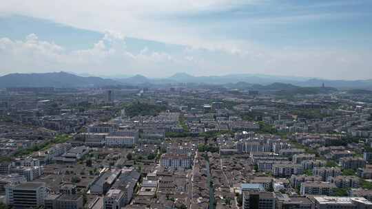 浙江绍兴仓桥直街历史街区航拍