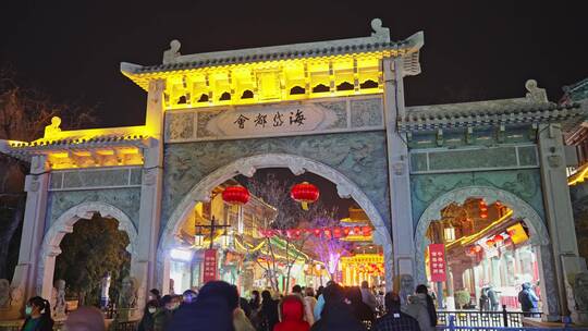 青州市 偶园街 古街 春节 夜景