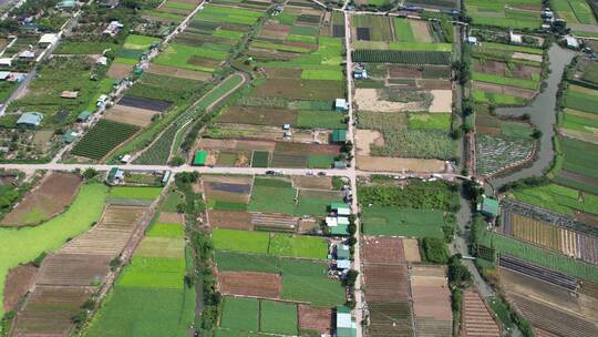 城郊农业基地航拍