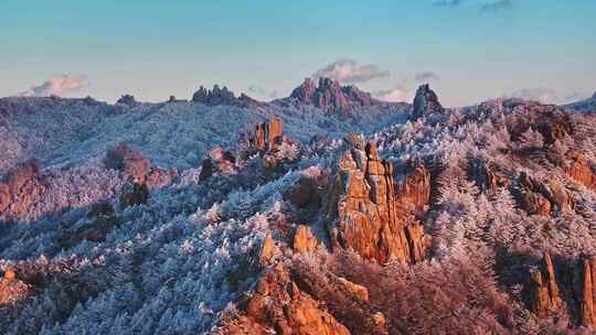 青岛雪景崂山雪景