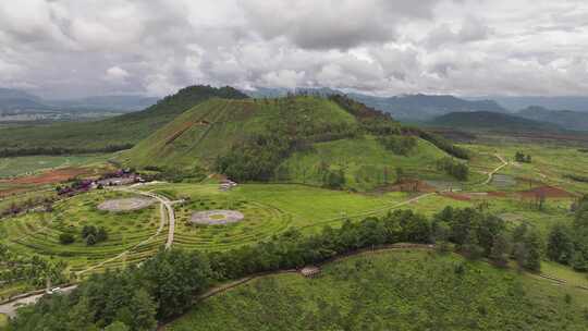 腾冲火山地热国家地质公园航拍