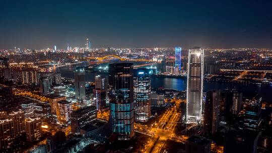 上海徐汇西岸夜景视频素材模板下载
