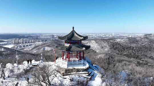 棋盘山雪景