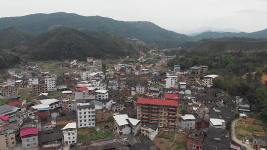 航拍住宅小镇美丽乡村建设