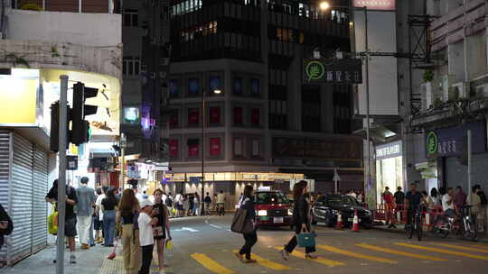 香港城市街头街道街区