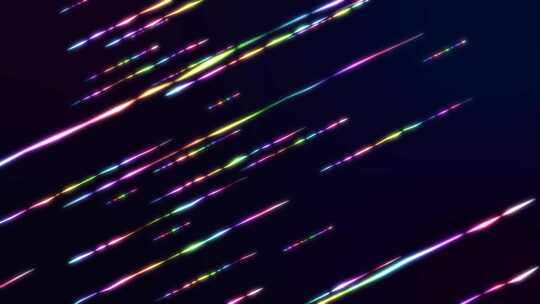 彩色粒子线条抽象彩虹视频素材模板下载
