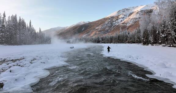 新疆旅游地-喀纳斯、禾木（冬季雪景）