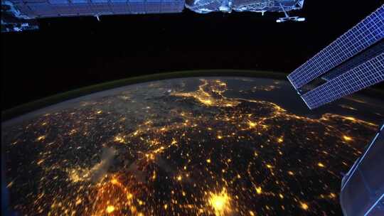 从太空看地球-卫星视角视频素材模板下载