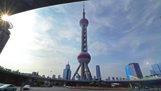 上海东方明珠延时视频素材模板下载