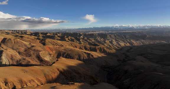 4K航拍西藏札达土林沙丘壮阔风光
