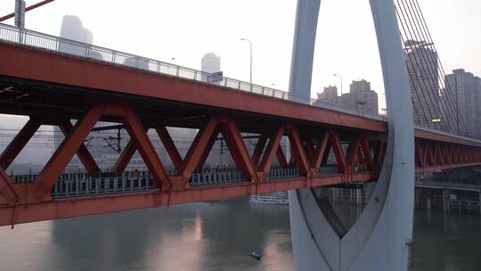 千厮门嘉陵江大桥视频素材模板下载