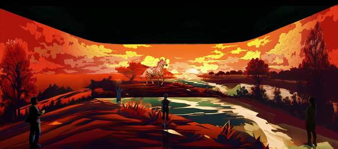 山海经-鹿蜀沉浸式空间效果