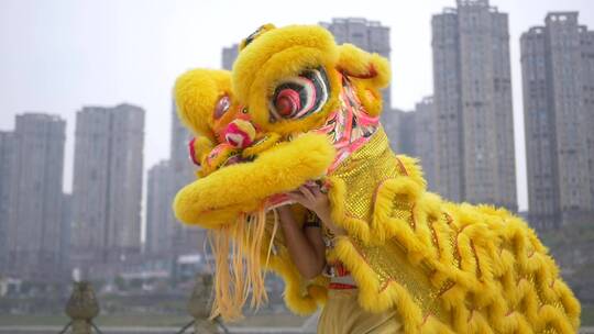 中国风舞师精彩片段升格镜头