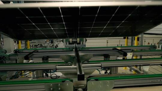 太阳能电池板制造视频素材模板下载
