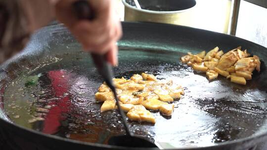 汕头 美食 蚝烙鲎粿糖葱薄饼水粿糕粿豆花视频素材模板下载