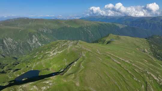 风景，喀尔巴布韦山脉，山脉，湖